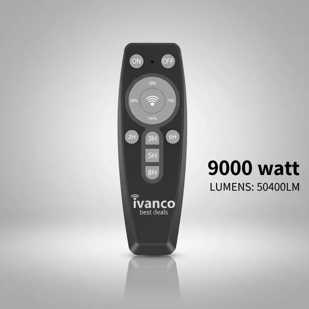 Solar Light Street Commercial 9000W| 50,400LM | Dusk-Dawn | Battery Level Indicator